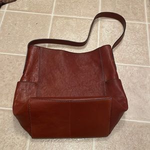 frye leather handbag purse